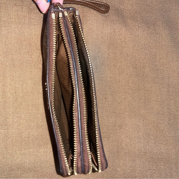 COACH large wristlet DOUBLE ZIP WALLET - Picture 9 of 13